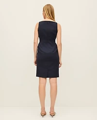Ann Taylor Petite Boatneck Sheath Dress Women's