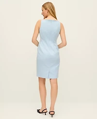 Ann Taylor Petite Boatneck Sheath Dress Women's