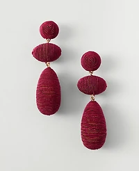 Ann Taylor Threaded Drop Earrings Bougainvillea Women's