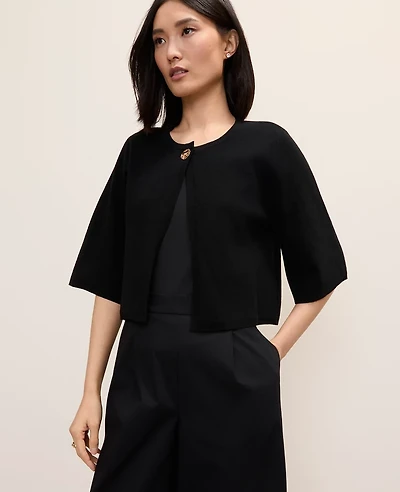 Ann Taylor Crew Neck Sweater Cape Women's