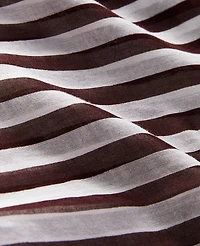 Ann Taylor Striped Scarf White Women's