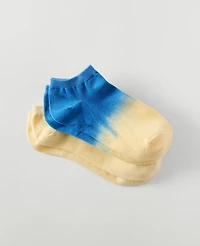 Ann Taylor Weekend Ombré Ankle Sock Set Lemon Pavlova Women's