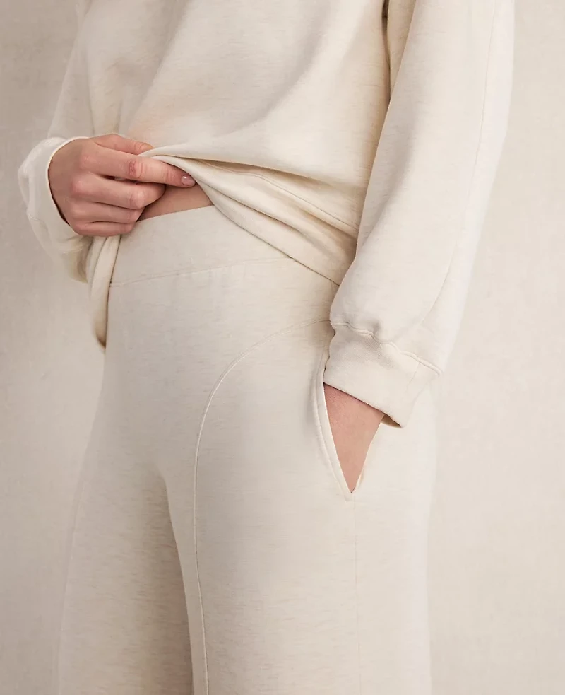 Ann Taylor Haven Well Within Soft Knit Wide Leg Pants Sandstone Women's