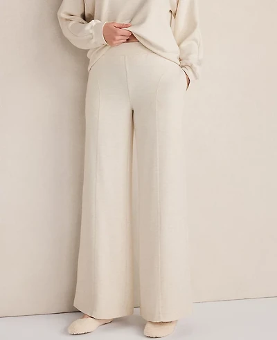 Ann Taylor Haven Well Within Soft Knit Wide Leg Pants Sandstone Women's