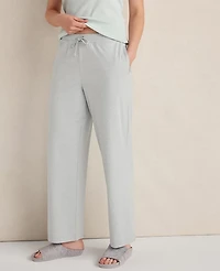 Ann Taylor Haven Well Within Botanical-Dyed Organic Cotton Interlock Pants Botanic Blue Wash Women's