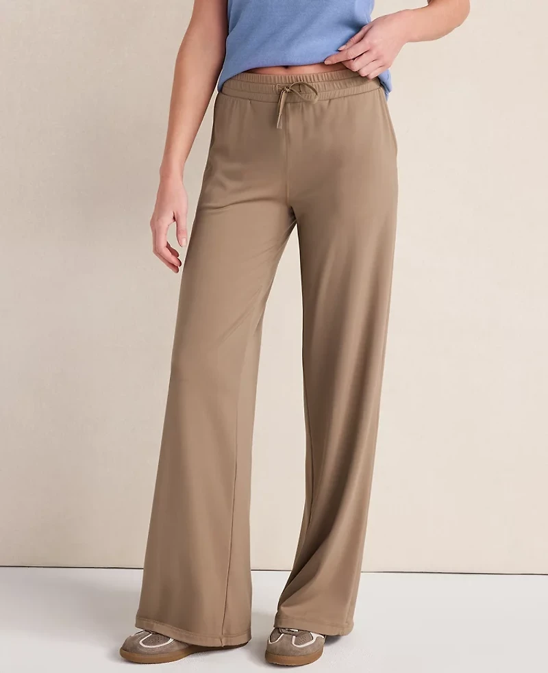Ann Taylor Haven Well Within Balance Drawstring Pants Chestnut Brown Women's