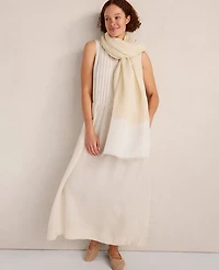 Ann Taylor Haven Well Within Linen Pintuck Midi Dress Sandstone Women's