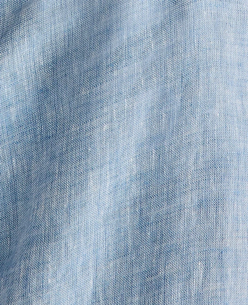Ann Taylor Haven Well Within Linen Slim Pants Azure Blue Women's