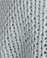 Ann Taylor Haven Well Within Cotton Blend Open Stitch Cardigan Ice Blue Women's