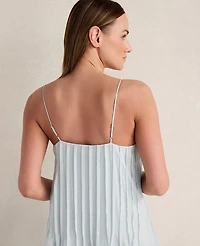 Ann Taylor Haven Well Within Ramie Blend Pintuck Maxi Dress Ice Blue Women's
