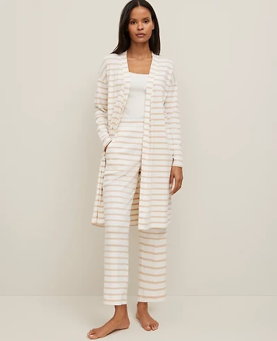 Ann Taylor Ribbed Wide-Leg Lounge Pants Sands Edge Women's