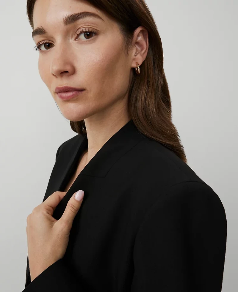 Ann Taylor The Petite Collarless Blazer Seasonless Stretch Women's