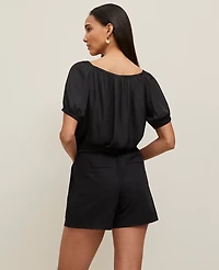 Ann Taylor Bubble Hem Top Women's