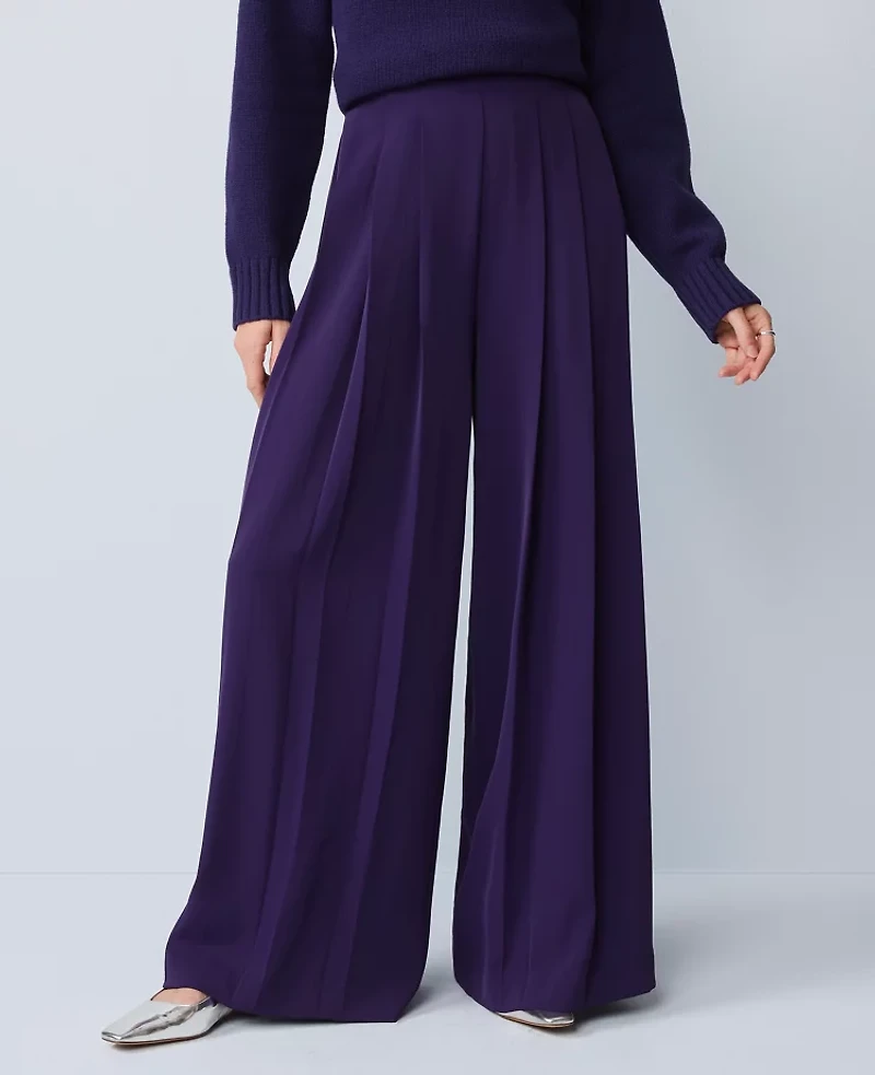 Ann Taylor The Triple Pleat Palazzo Pant Women's