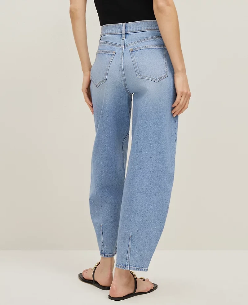 Ann Taylor The Barrel Jean Light Vintage Wash Women's