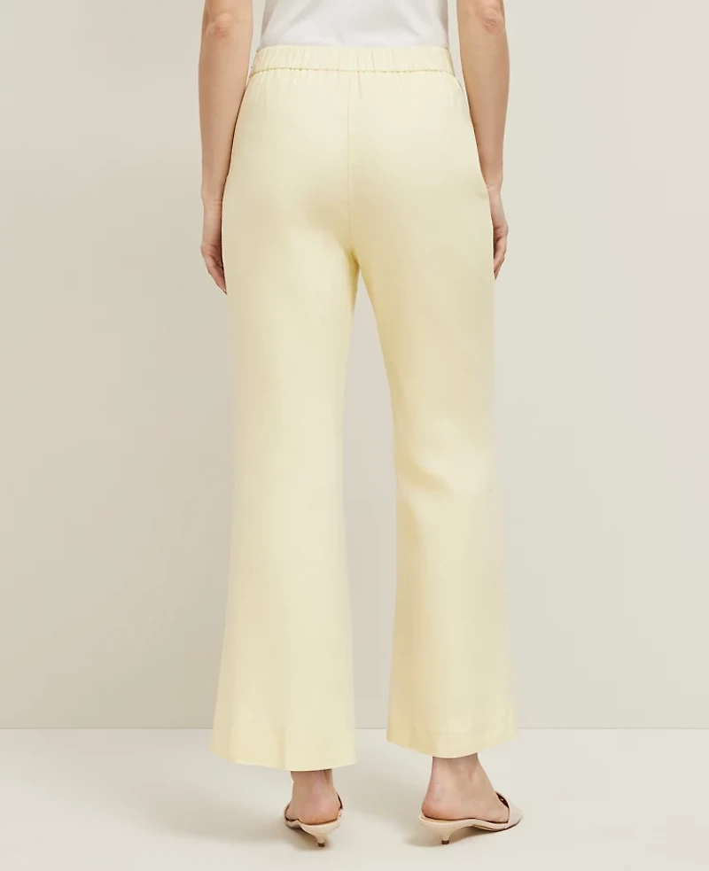 Ann Taylor The Flare Ankle Pant Linen Blend Women's