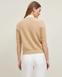 Ann Taylor Blouson Sleeve Stitch Cardigan Women's