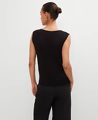 Ann Taylor Twisted Shoulder Shell Top Women's