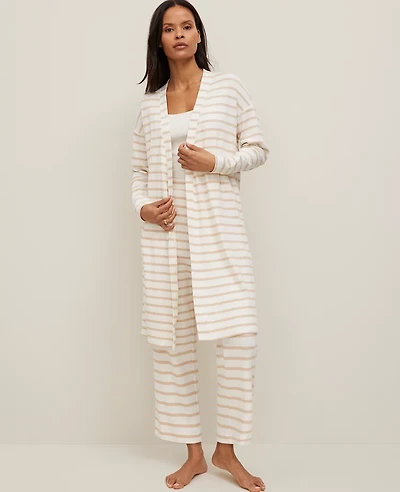 Ann Taylor Ribbed Lounge Duster Sands Edge Women's