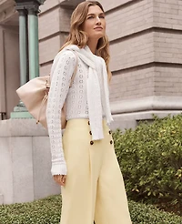 Ann Taylor Petite Cozy Pointelle Sweater Women's