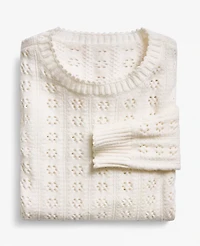 Ann Taylor Petite Cozy Pointelle Sweater Women's