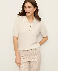 Ann Taylor Cashmere Polo Sweater Women's