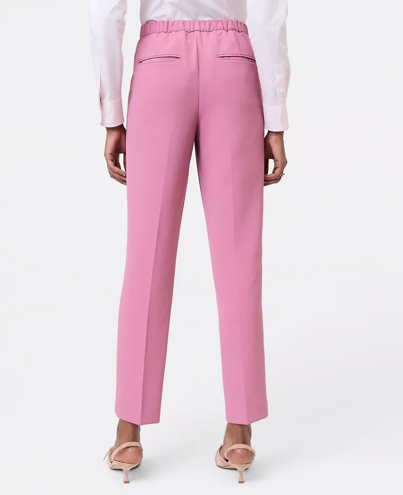 Ann Taylor The Petite Relaxed Ankle Pant Crepe Smokey Rose Women's