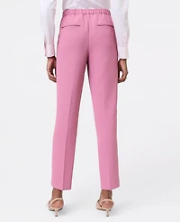 Ann Taylor The Petite Relaxed Ankle Pant Crepe Smokey Rose Women's