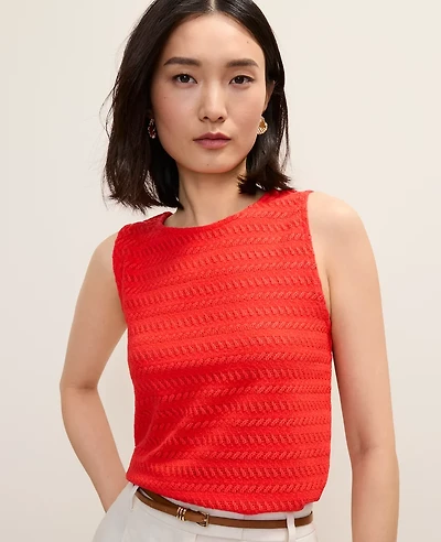 Ann Taylor Crew Neck Shell Top Women's