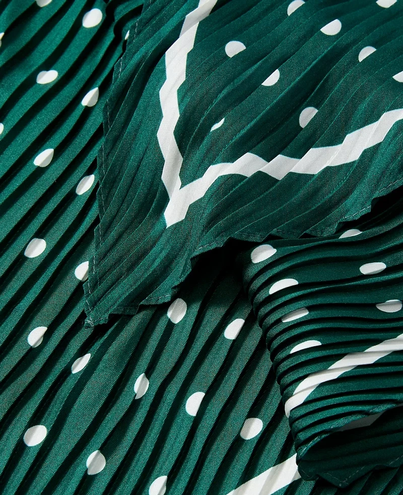 Ann Taylor Dotted Silk Scarf Shade Tree Women's