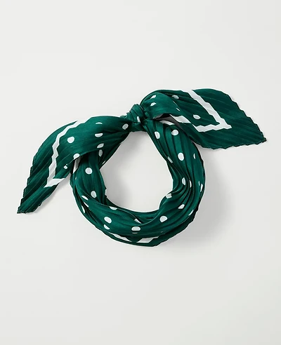 Ann Taylor Dotted Silk Scarf Shade Tree Women's