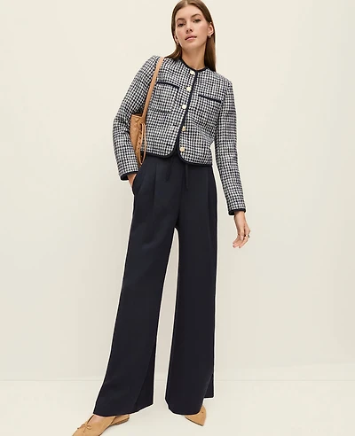 Ann Taylor Petite Weekend Collection Pull On Wide-Leg Pant Women's