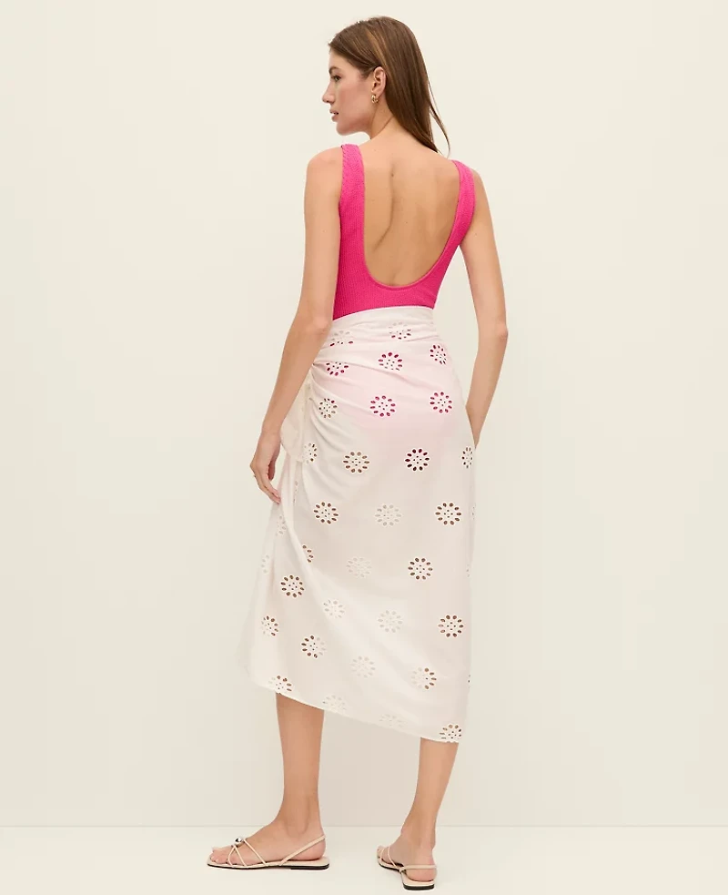 Ann Taylor Eyelet Sarong White Women's
