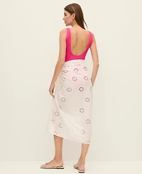 Ann Taylor Eyelet Sarong White Women's