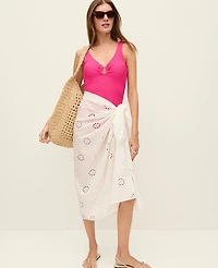 Ann Taylor Eyelet Sarong White Women's