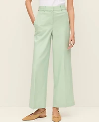 Ann Taylor The Petite Weekend Collection Everyday Wide-Leg Ankle Pant Women's