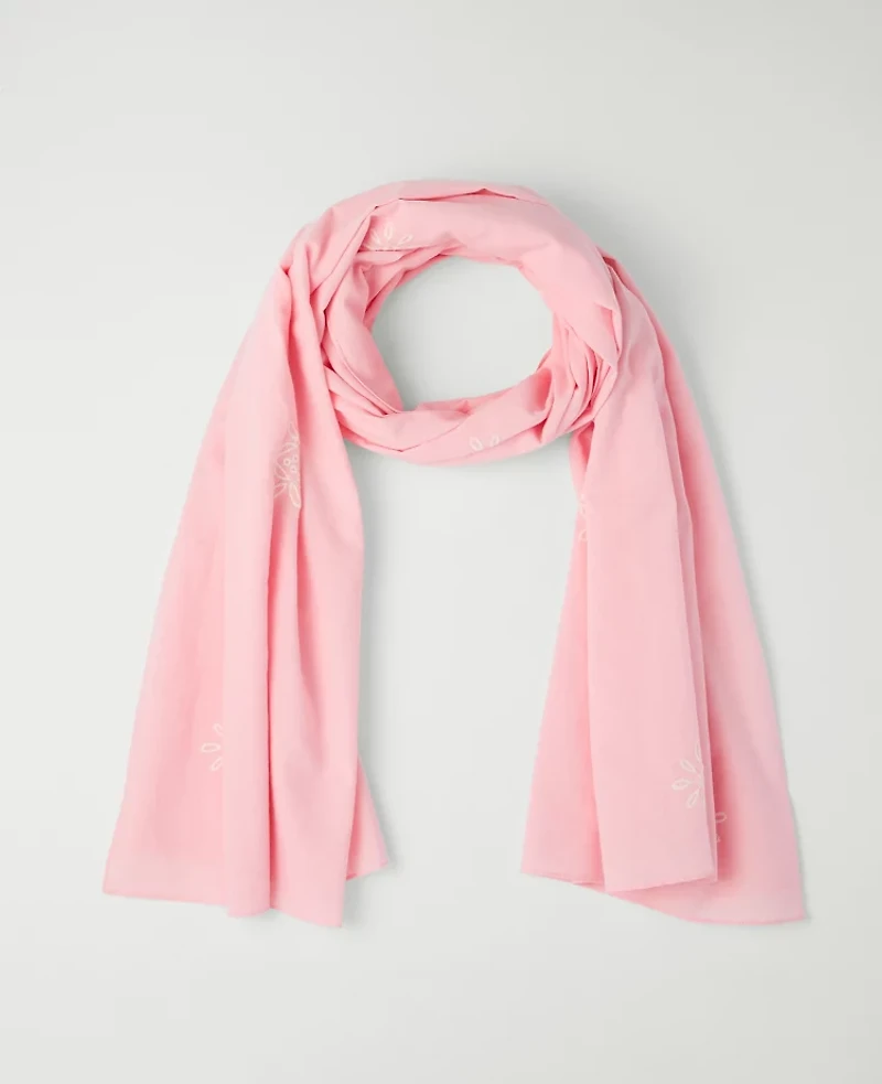 Ann Taylor Eyelet Scarf Rose Veil Women's