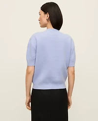 Ann Taylor Petite Daisy Appliqué Sweater T-Shirt Women's