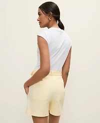 Ann Taylor Petite Weekend Belted Short Women's