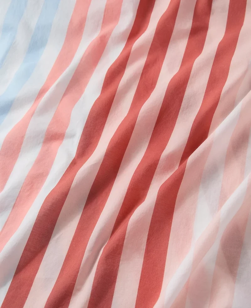 Ann Taylor Striped Linen Blend Scarf White Women's