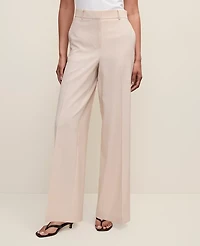 Ann Taylor The Petite Wide-Leg Pant Almond Slice Women's