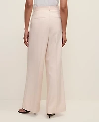 Ann Taylor The Petite Wide-Leg Pant Almond Slice Women's