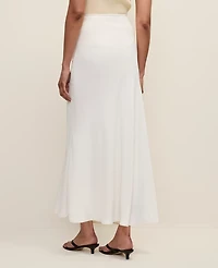 Ann Taylor Petite Bias Flare Maxi Skirt Winter White Women's