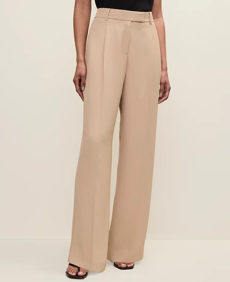 Ann Taylor The Petite Pleated Straight Pant Women's