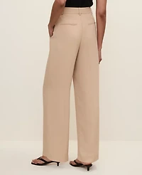 Ann Taylor The Petite Pleated Straight Pant Women's