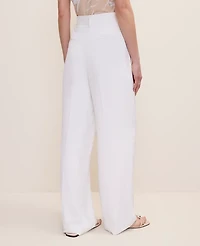 Ann Taylor The Petite Pleated Straight Pant Women's