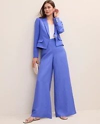 Ann Taylor The Statement Palazzo Pant Linen Blend Women's