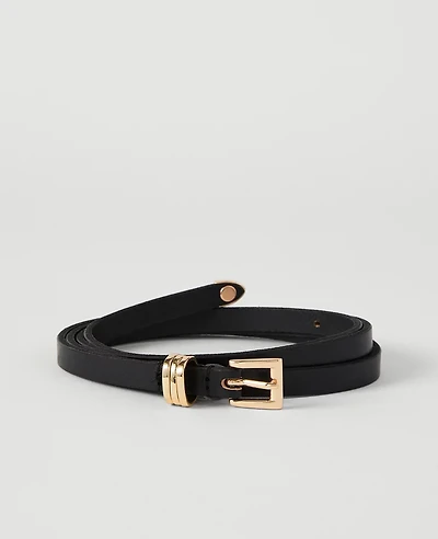 Ann Taylor Skinny Leather Belt Women's
