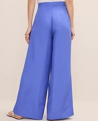 Ann Taylor The Petite Statement Palazzo Pant Linen Blend Women's