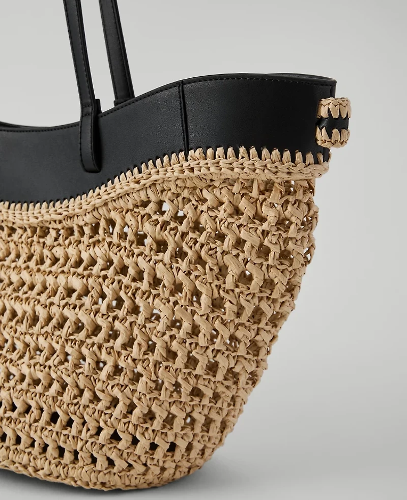 Ann Taylor Straw Tote Women's